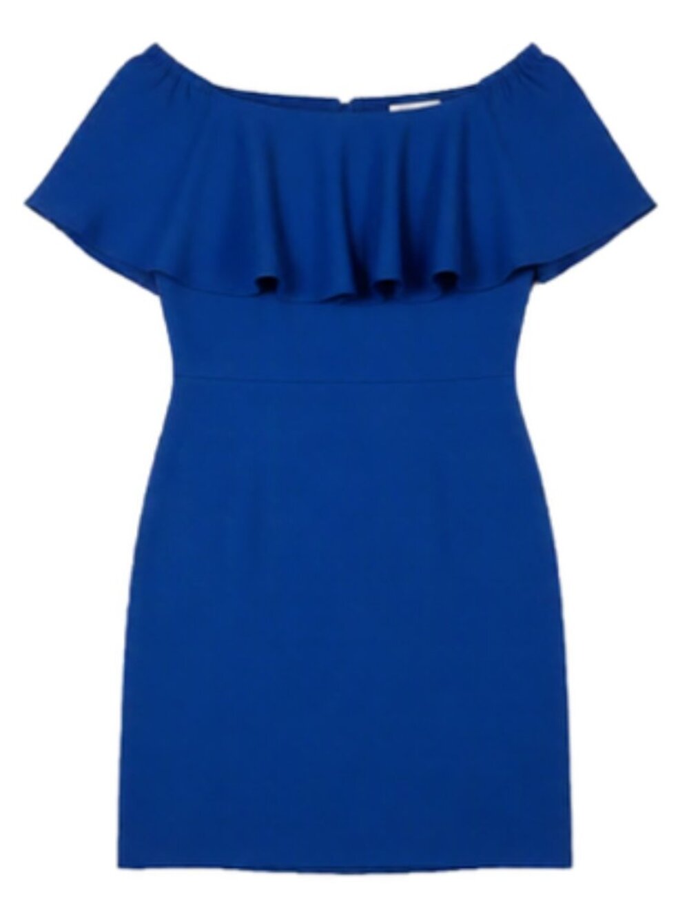 NWT Charles Henry Royal Blue Off Shoulder Dress Petite M